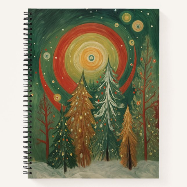 Carnet Bosquet céleste d'hiver (Devant)