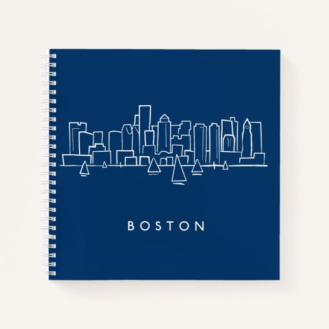Carnet Boston Skyline (Devant)