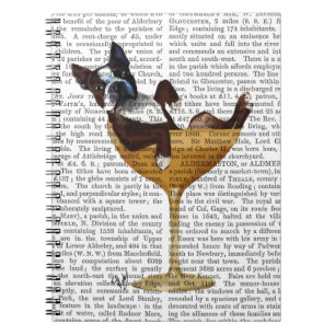 Carnet Boston Terrier en verre à cocktail 2