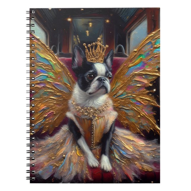 Carnet Boston Terrier Fairy (Devant)