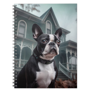 Carnet Boston Terrier Halloween effrayant