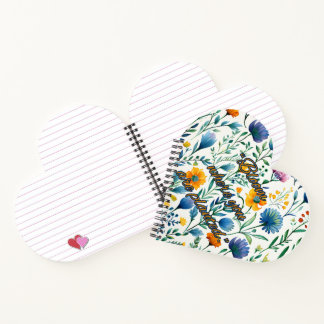 Carnet Botanical Spiral Heart Notebook