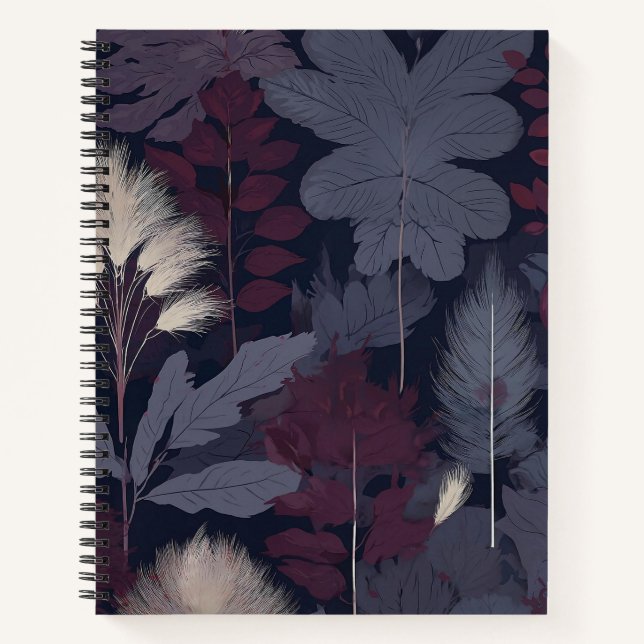 Carnet Botanique Figue et Herbe de Pampa (Devant)