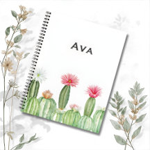 Carnet Botanique – Jardin de Cactus en Fleurs 🌵