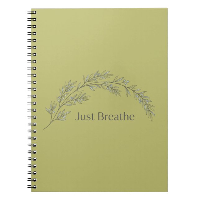 Carnet Botanique Minimaliste Respirer (Devant)