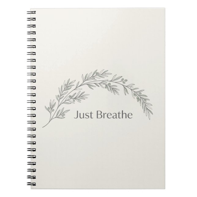 Carnet Botanique Minimaliste Respirer (Devant)
