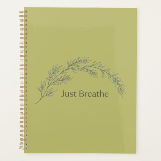 Carnet Botanique Minimaliste Respirer (Devant)
