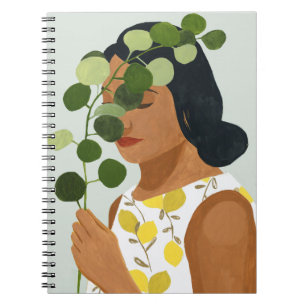 Carnet Botany Portrait - Femme avec verdure