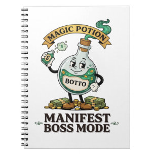 Carnet Botto Manifest Mode Patron Rétro Dessin Animé Anné