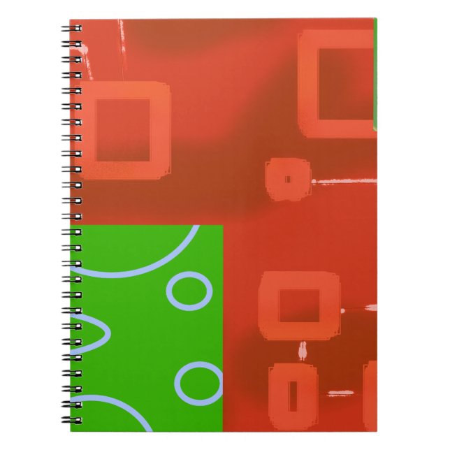 Carnet Boucles Vertes Rouges (Devant)