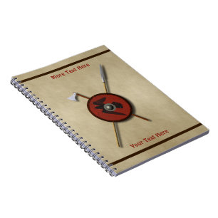 Carnet Bouclier Et Armes De Corbeau Viking