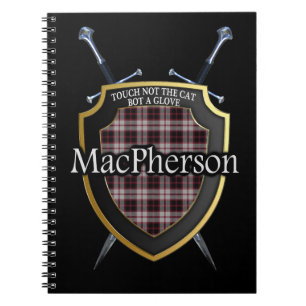 Carnet Bouclier et épées du tartan du clan MacPherson