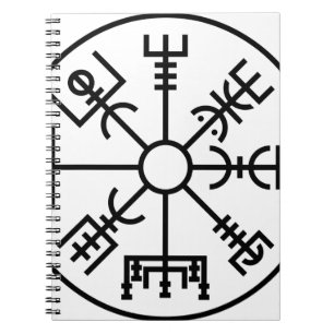 Carnet bouclier Odin des norses de symbole de Viking de
