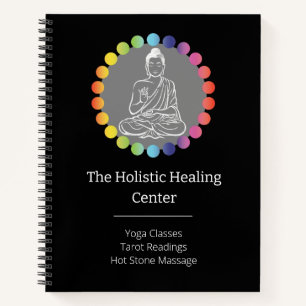 Carnet Bouddha Chakras Arc-en-ciel Yoga Spirituel Métaphy