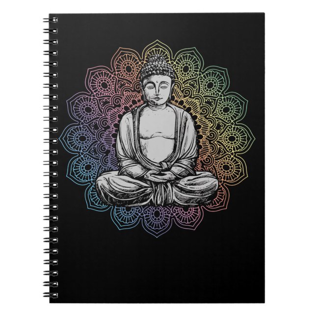 Carnet Bouddha Mandala Yoga Bouddhisme spirituel (Devant)