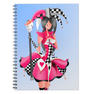 Carnet Bouffon Quirky et Roi des Marionnettes Rose