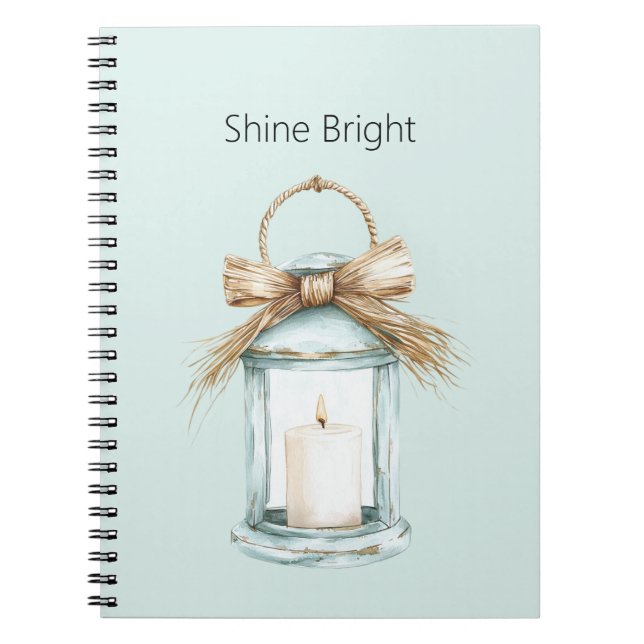 Carnet Bougie Bleue Brillante (Devant)