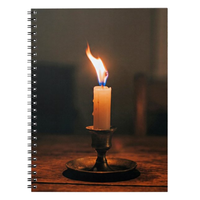 Carnet Bougie unique brûlant intensément (Devant)