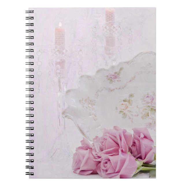 Carnet Bougies et Roses (Devant)
