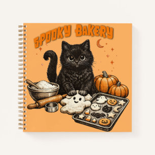 Carnet Boulangerie Chat Noir Épouvantable Halloween Biscu