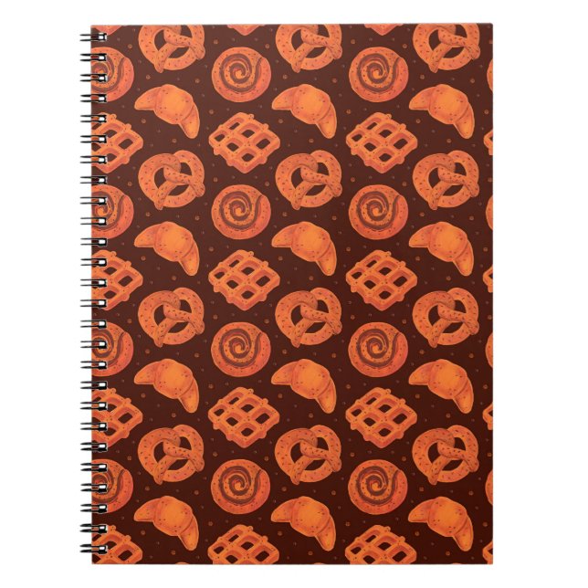 Carnet Boulangerie sans couture motif, texture. Boutique  (Devant)