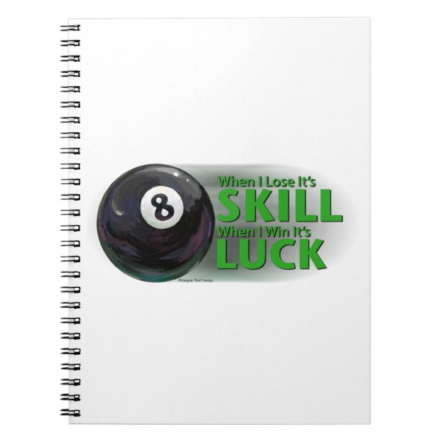 Carnet Boule 8 Perdre Compétence Gagner Chance (Devant)