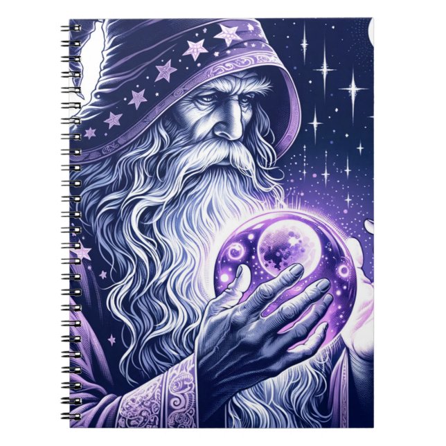Carnet Boule de cristal de l'espace céleste violet pour l (Devant)