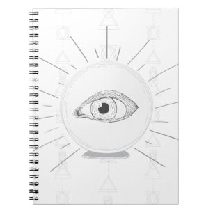 Carnet Boule de cristal ésotérique de voyant de l'oeil de