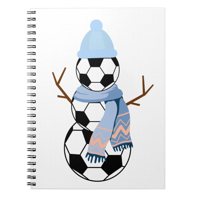 Carnet Boule de football Snowman. (Devant)