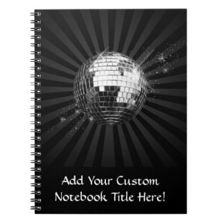 Carnet Boule Disco Mirror sur noir