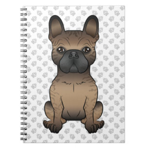 Carnet Bouledogue français bringé / Frenchie Chien mignon