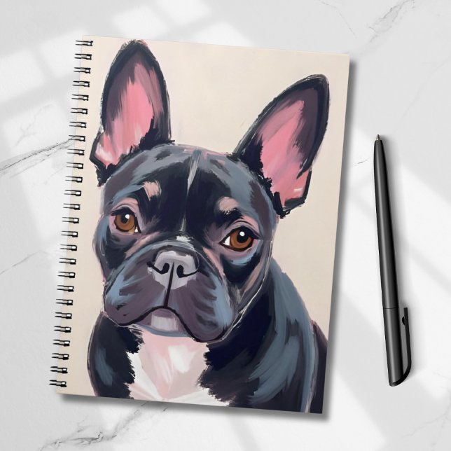 Carnet Bouledogue français | Peinture d'animal de compagn (Créateur téléchargé)