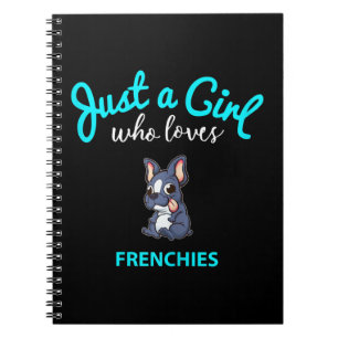 Carnet Bouledogue français pour filles enfants Bouledogue