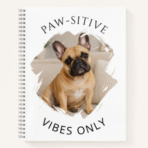 Carnet Bouledogue français vibrations positives uniquemen
