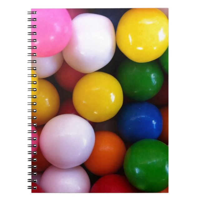 Carnet Boules de gomme arc-en-ciel (Devant)
