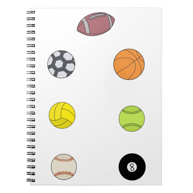 Carnet Boules de sport (Devant)