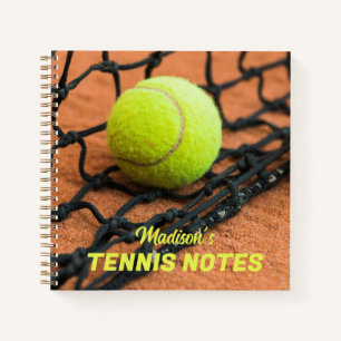 Carnet Boules de tennis de texte personnalisées