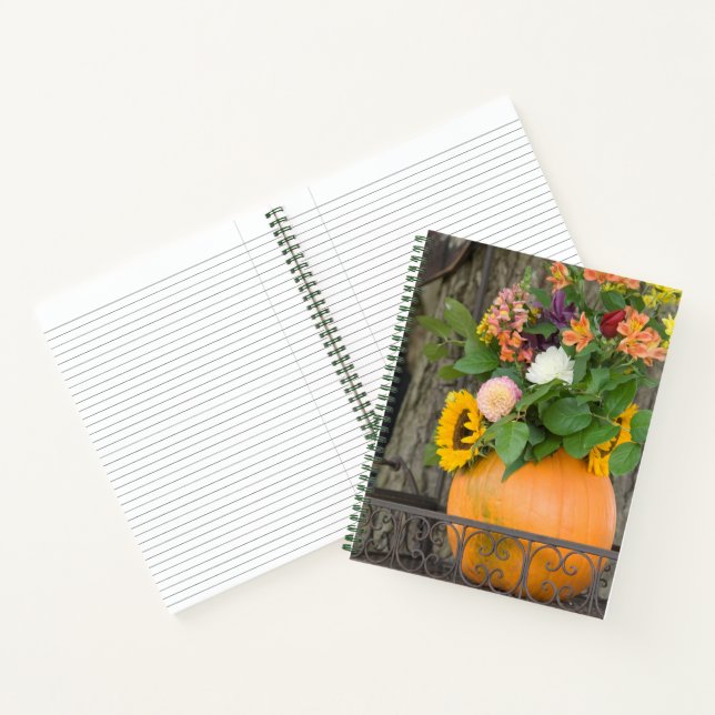 Carnet Bouquet de citrouille d'automne (Intérieur)