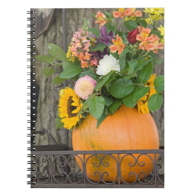 Carnet Bouquet de citrouilles d'automne (Devant)