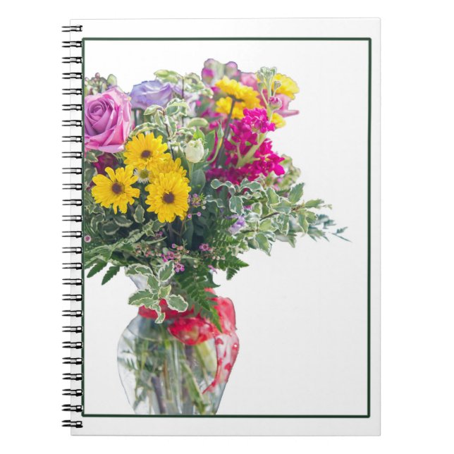 Carnet Bouquet de fleurs coupées (Devant)
