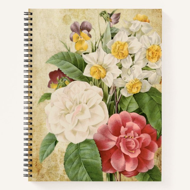 Carnet Bouquet de fleurs du jardin (Devant)