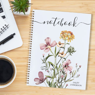 Carnet Bouquet de fleurs sauvages à l'aquarelle #1