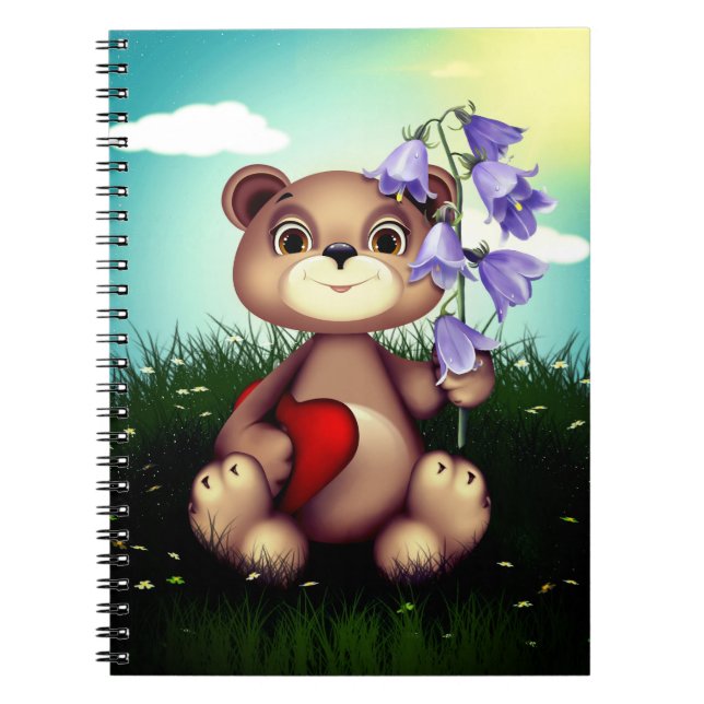 Carnet Bouquet de garde d'ours Flower-39920 (Devant)