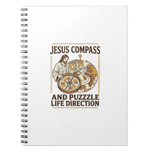 Carnet Boussole Jésus et casse-tête Direction de vie Jésu