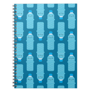 Carnet Bouteilles d'eau de Kawaii