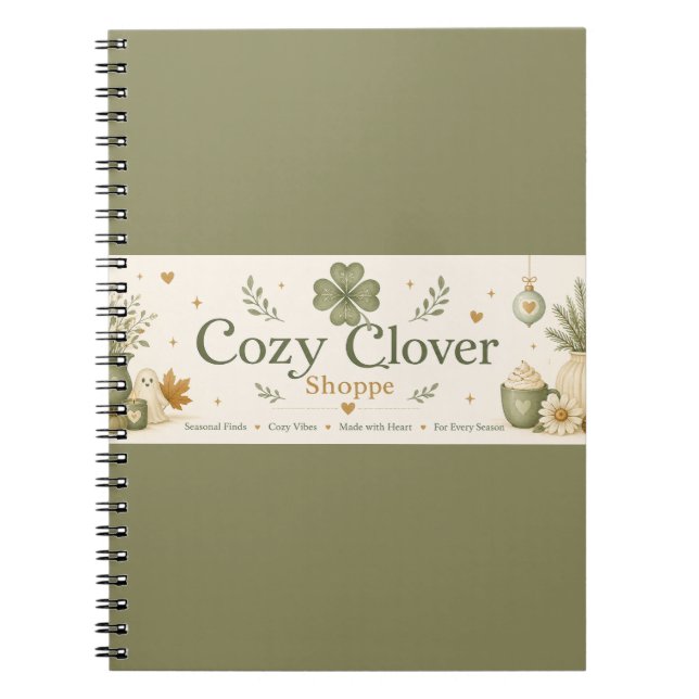Carnet Boutique Cozy Clover (Devant)