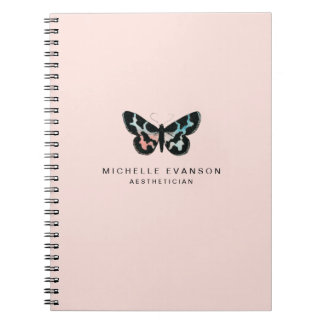 Carnet Bouton d'aquarelle rose pâle