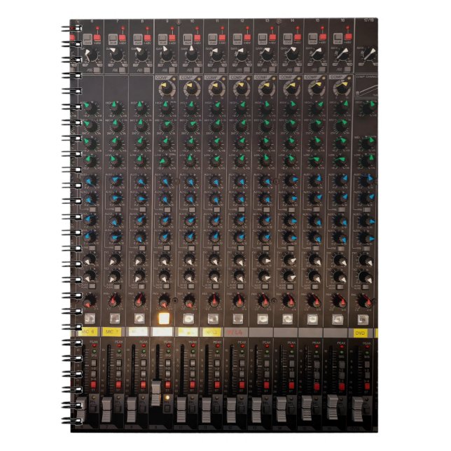 Carnet Bouton du mixeur audio (Devant)