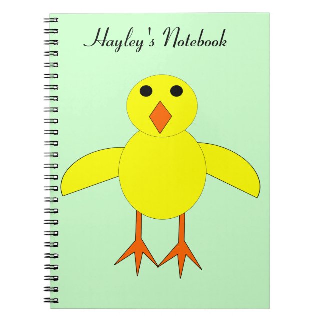 Carnet Bouton personnalisable de sélection de Pâques mign (Devant)