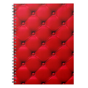 Carnet Boutonné sur la Texture rouge. Répéter le motif
